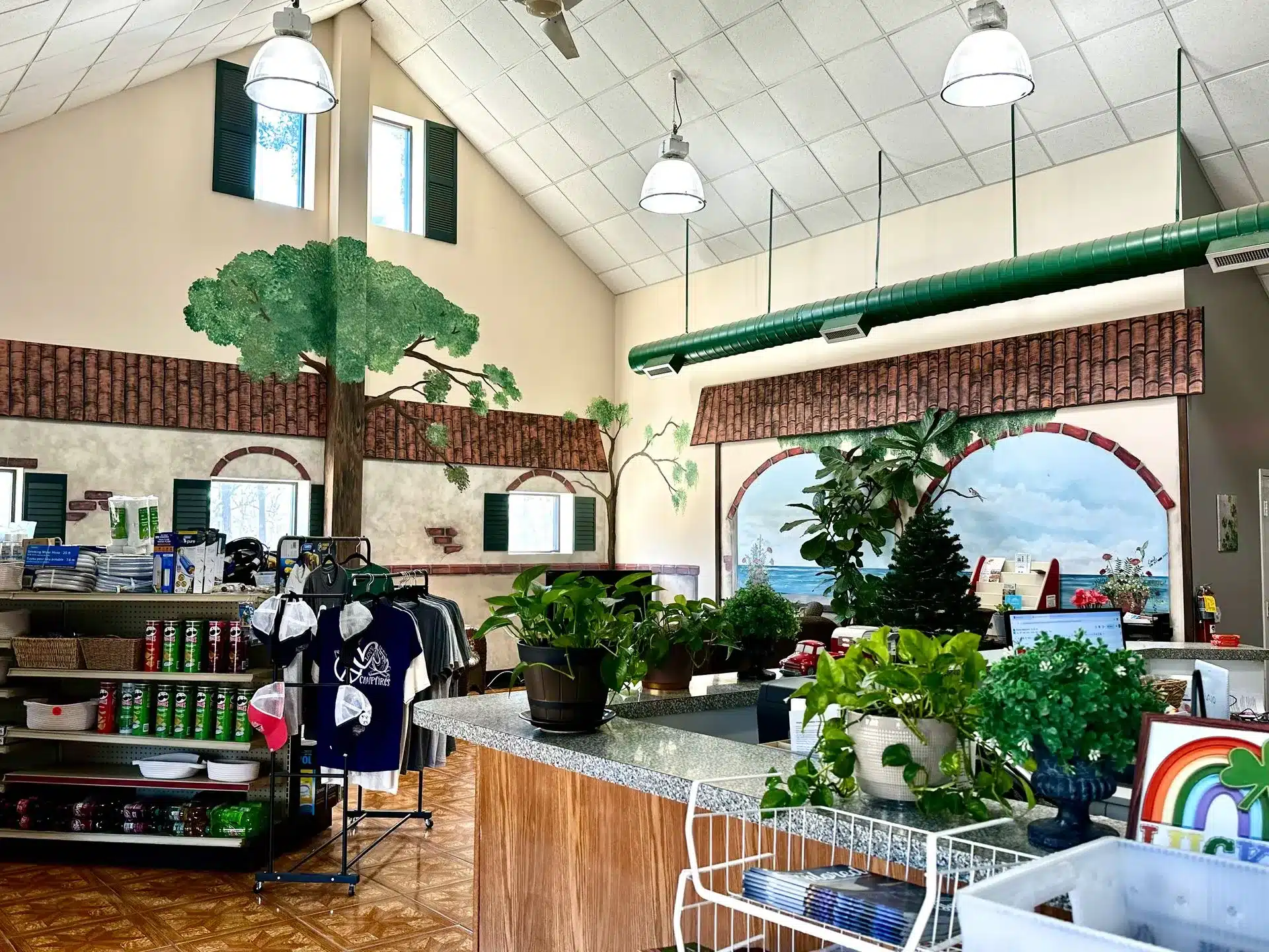 Camp store and front desk at Atlanta South RV Resort