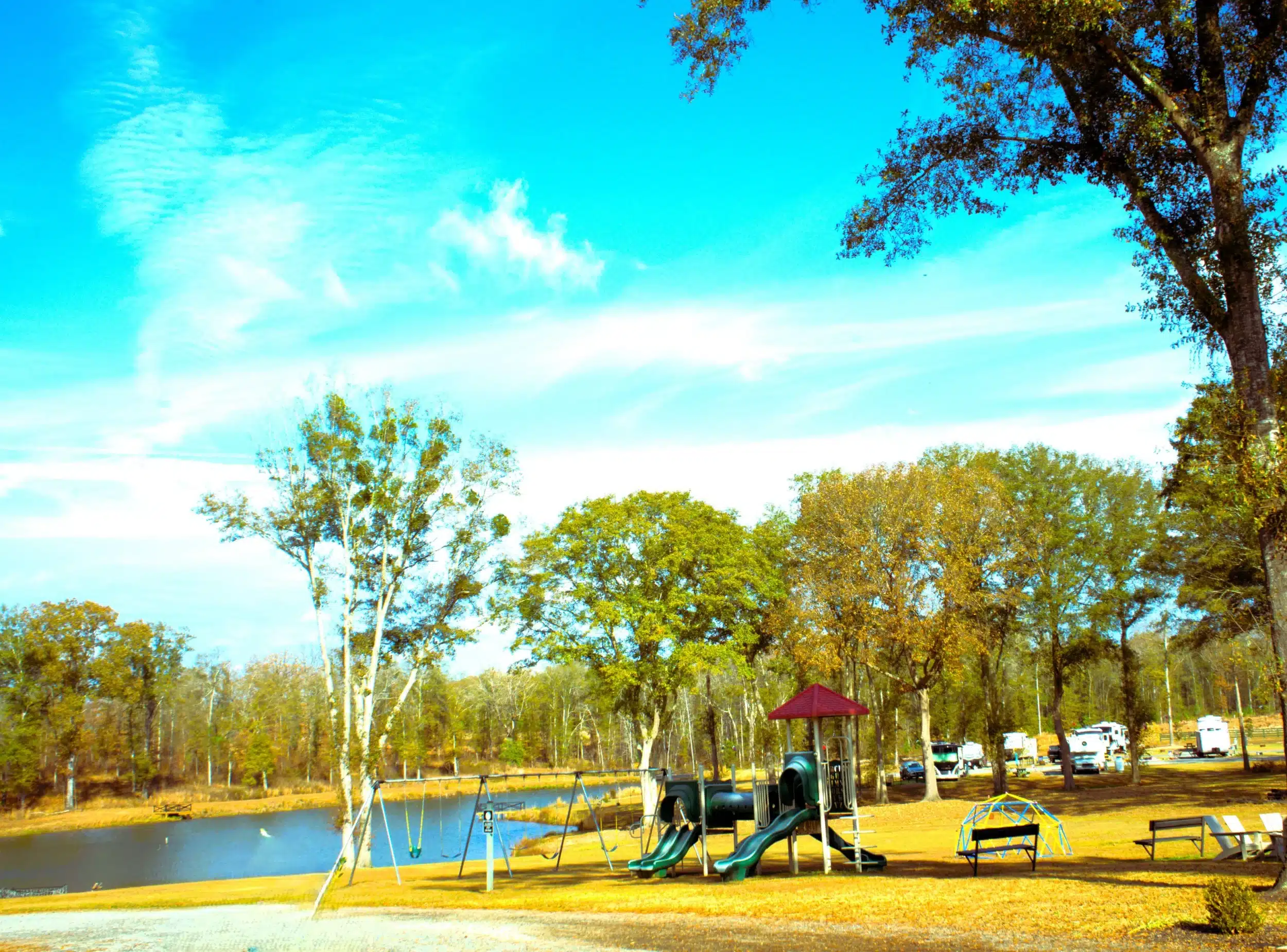 Campsite photograph featured on 4 County RV Park & Campground's amenities page