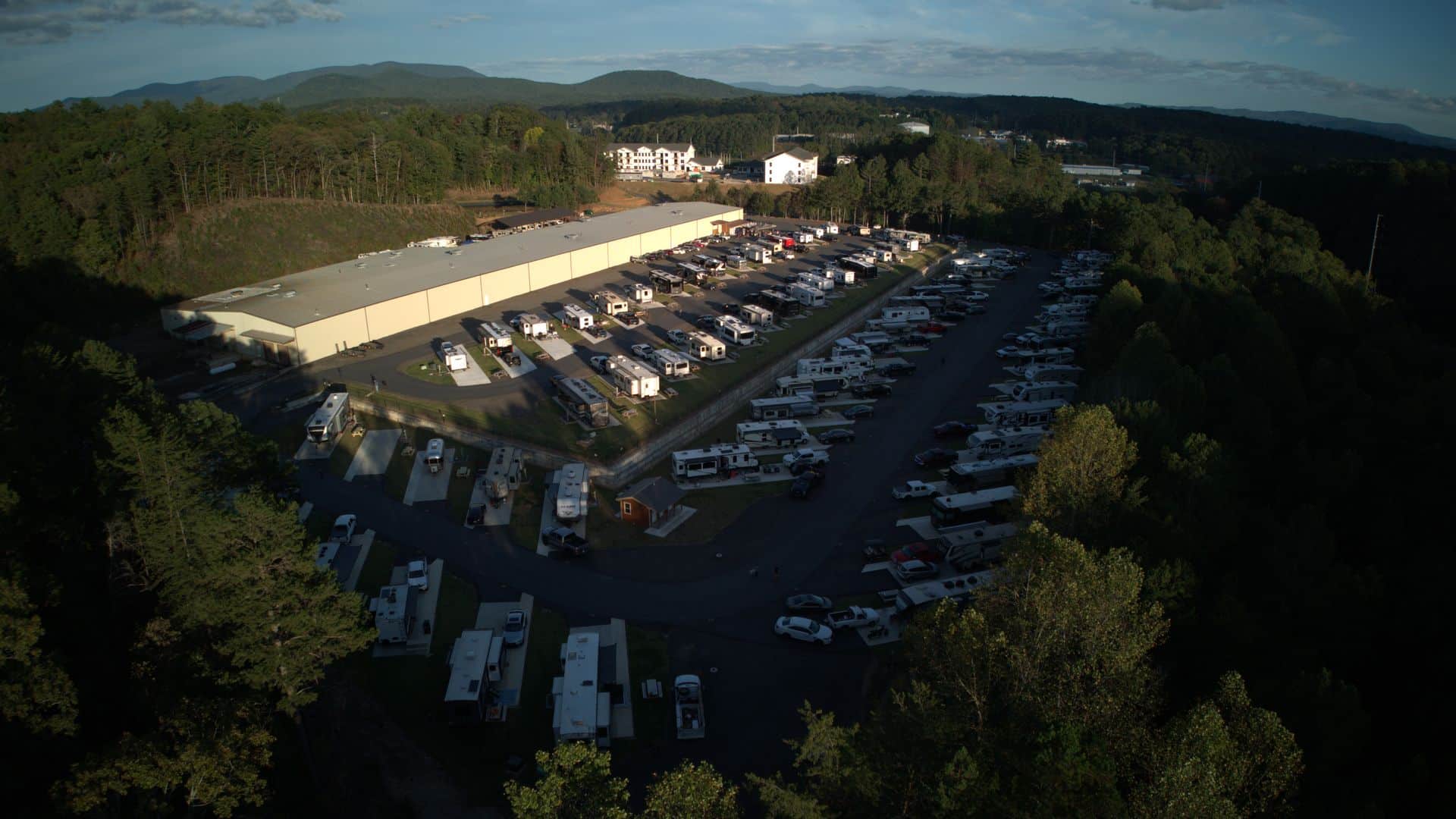 Elevated view of Apple Country RV Resort