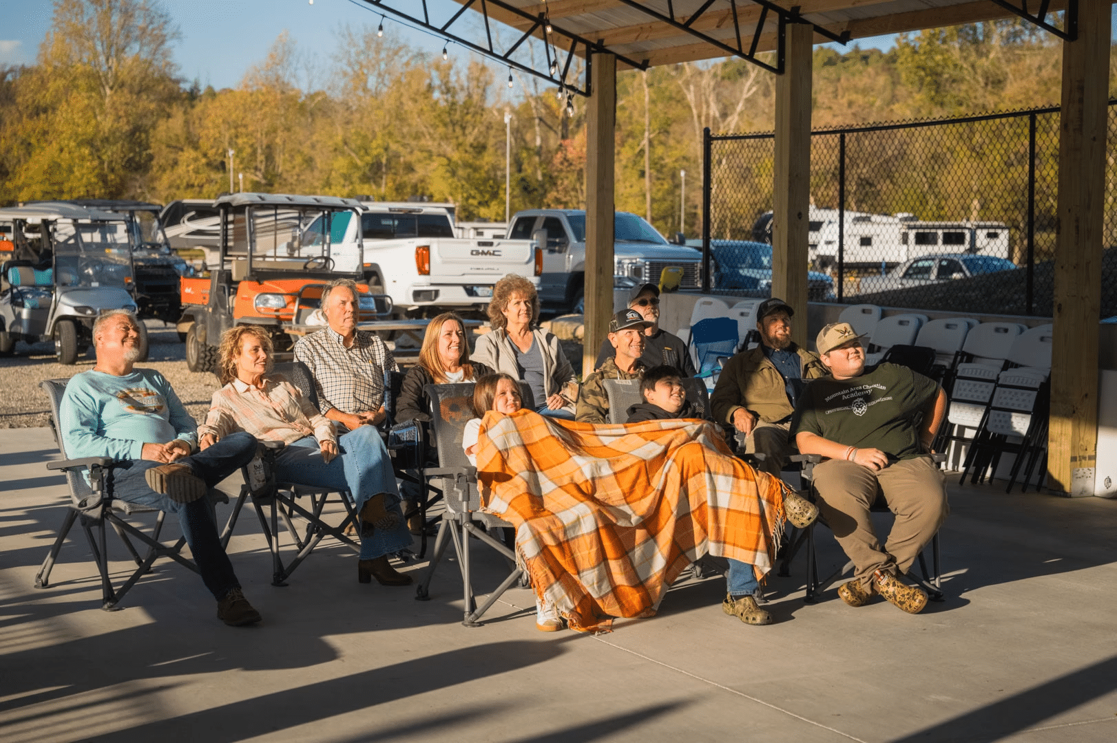 Cornhole and social events at Blue Ridge RV Resort