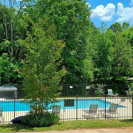 Seasonal swimming pool at Commerce Station RV Resort