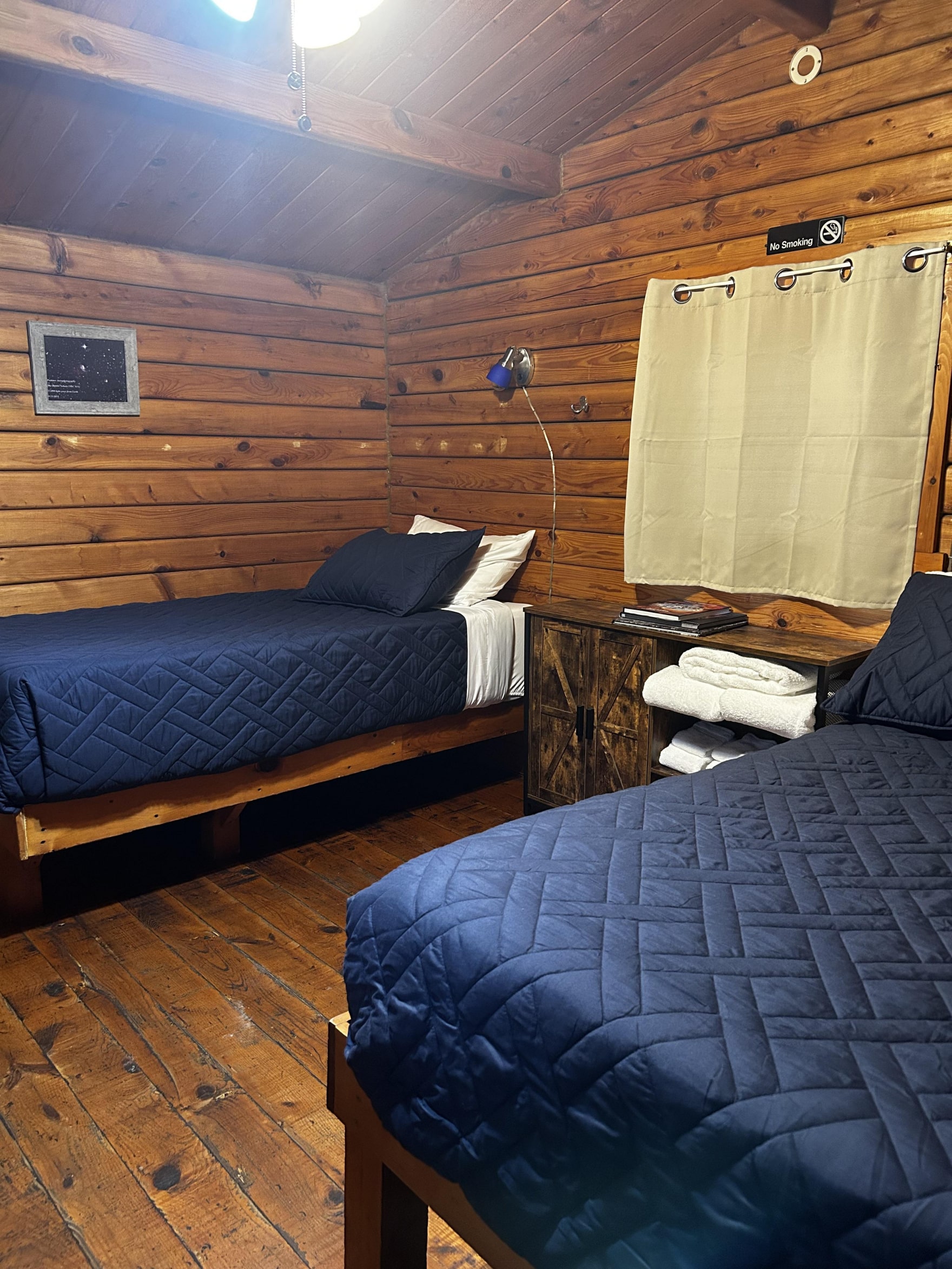 Cabin interior at Okefenokee Pastimes Cabins & Campground