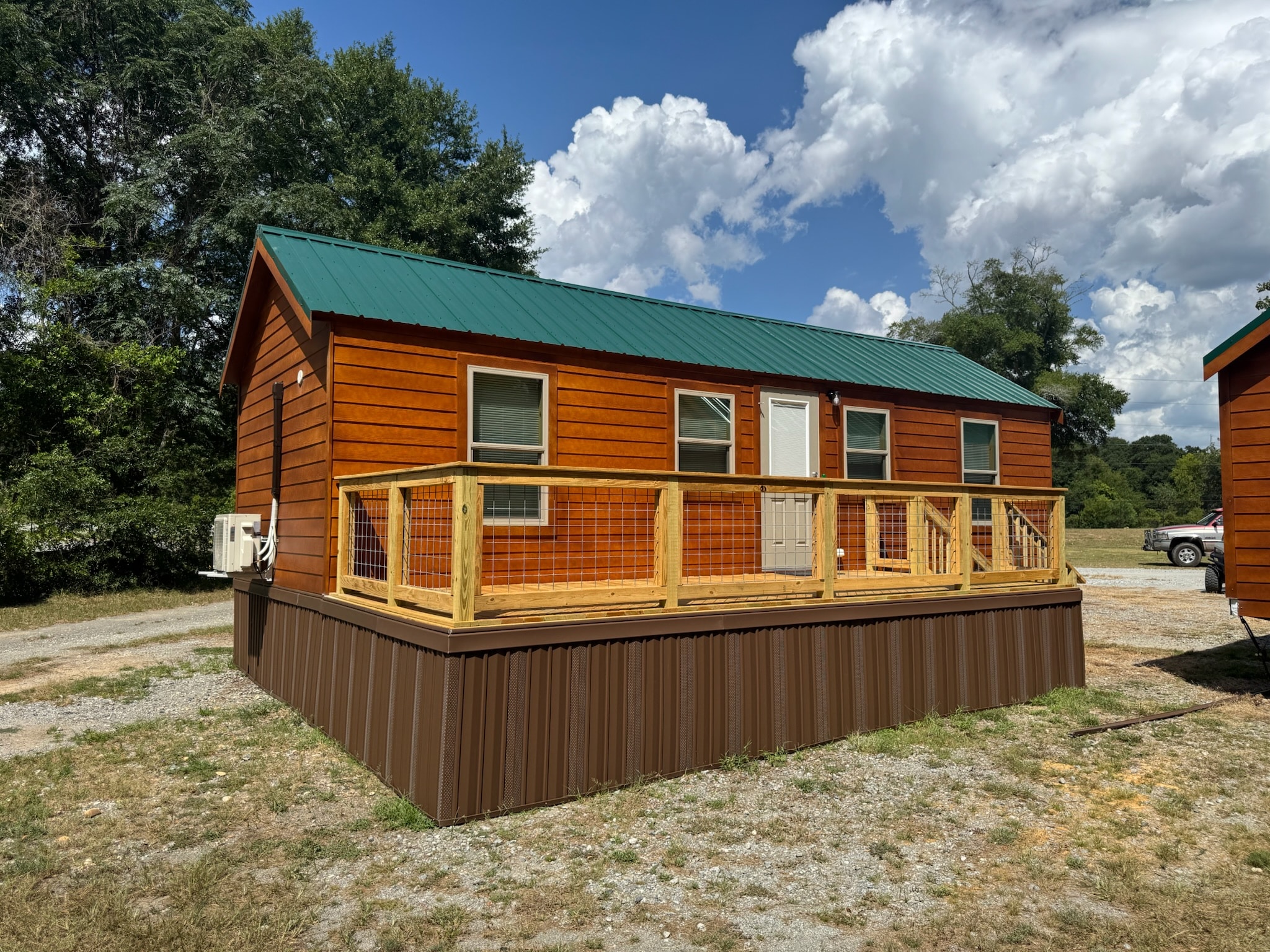 Cabin photograph featured on Camp David RV Resort's homepage