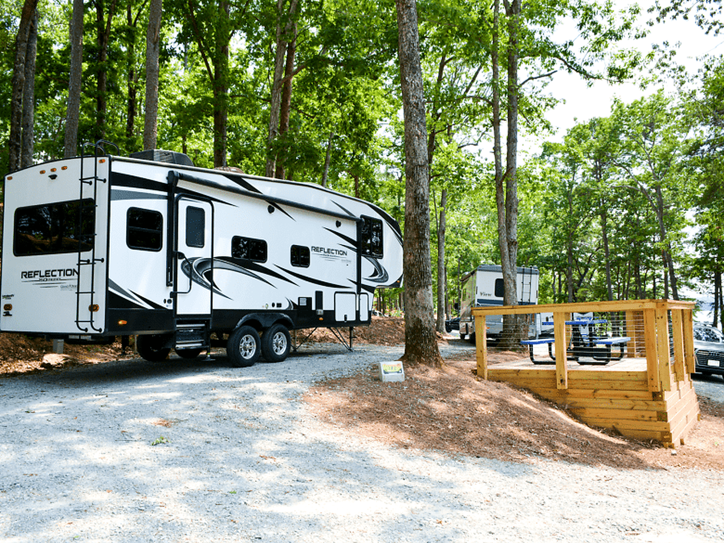 RV site at Camp Margaritaville RV Resort Lanier Islands