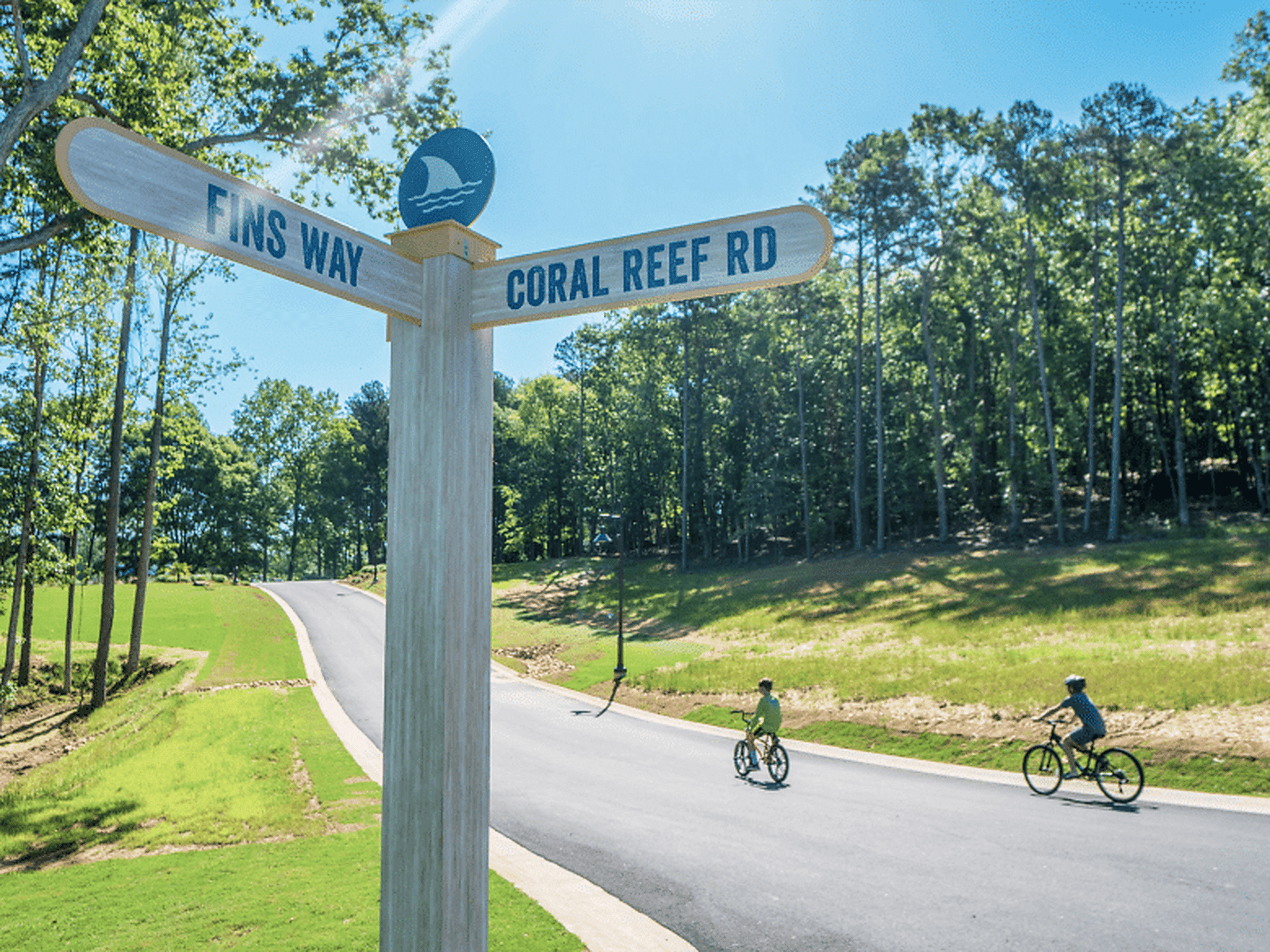 Campground road at Camp Margaritaville RV Resort Lanier Islands
