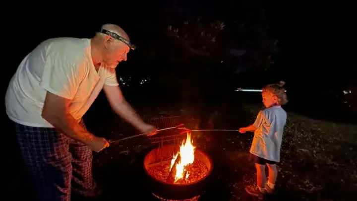 Campfire at River's End Campground & RV Park