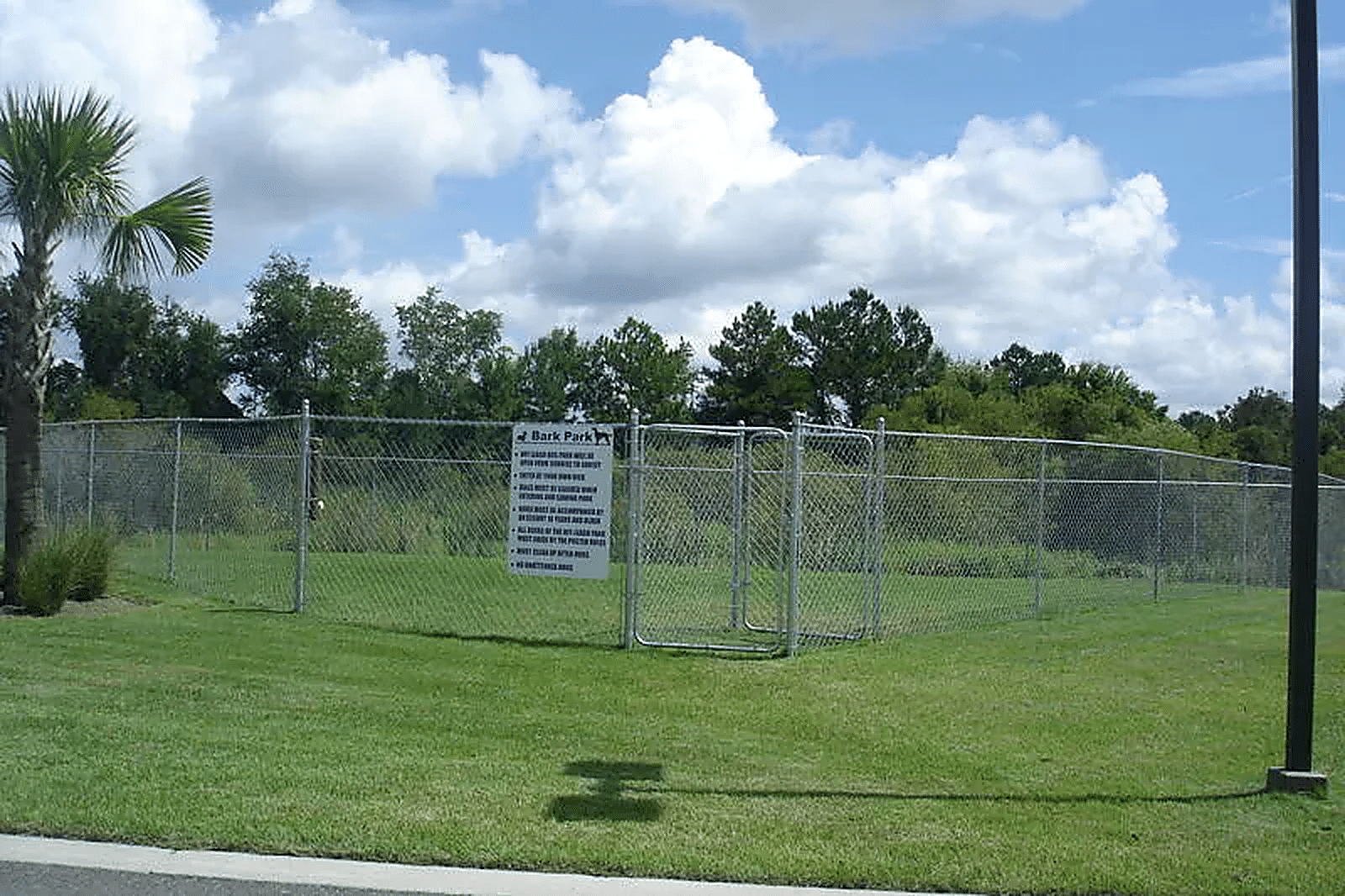 Bark park at Coastal Georgia RV Resort