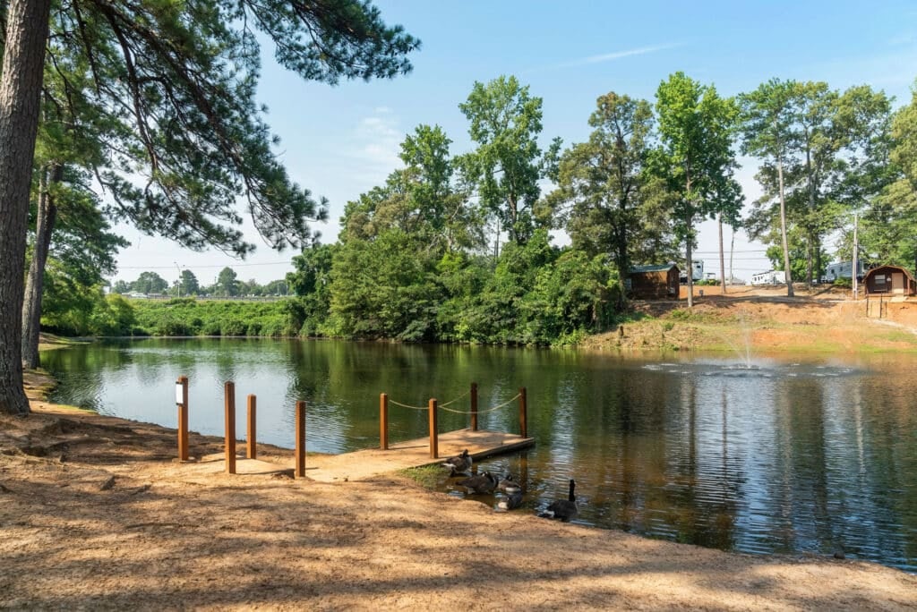 Entrance to Forsyth Station RV Resort in Forsyth, Georgia