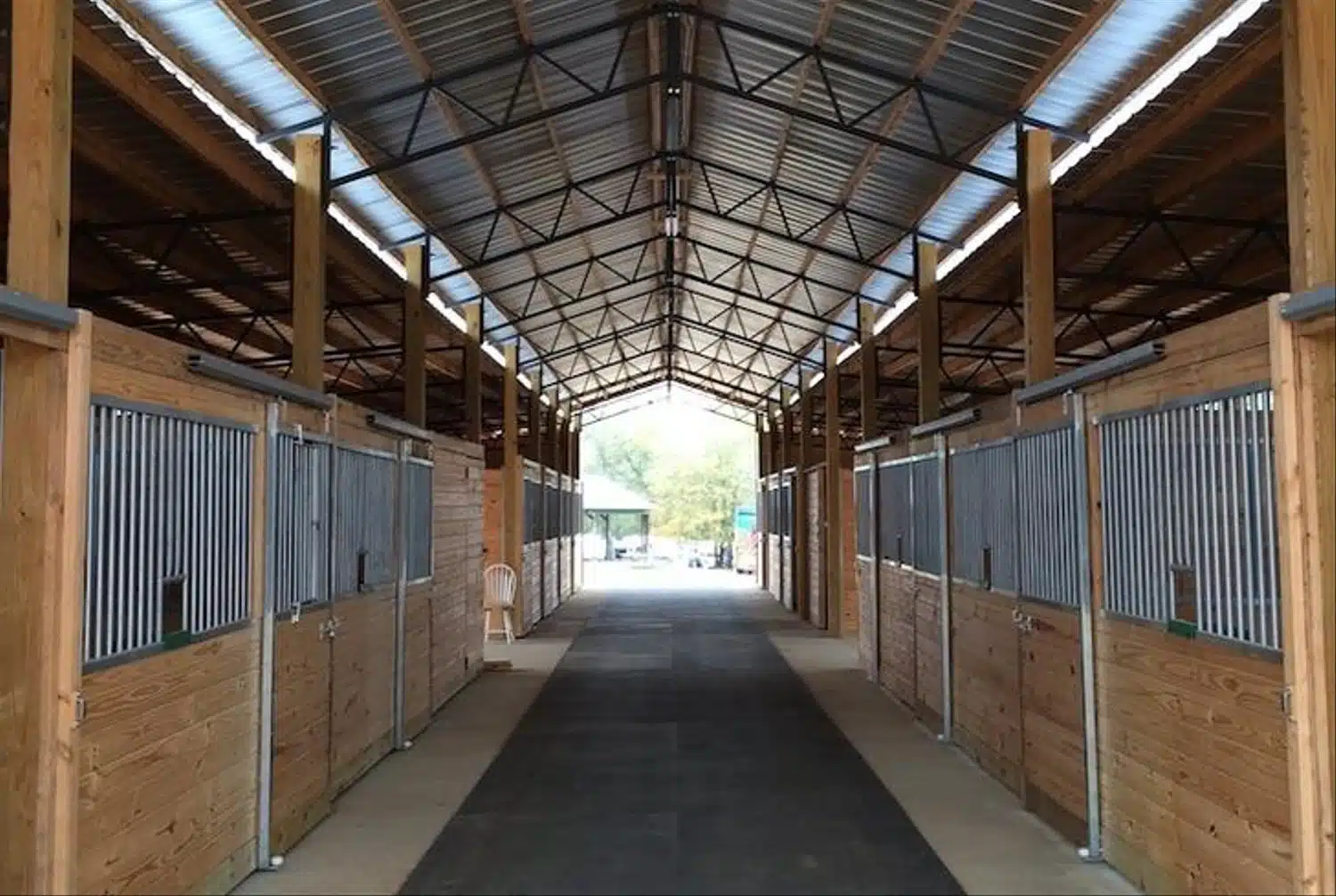 Horse stables at Fair Harbor RV Park & Campground