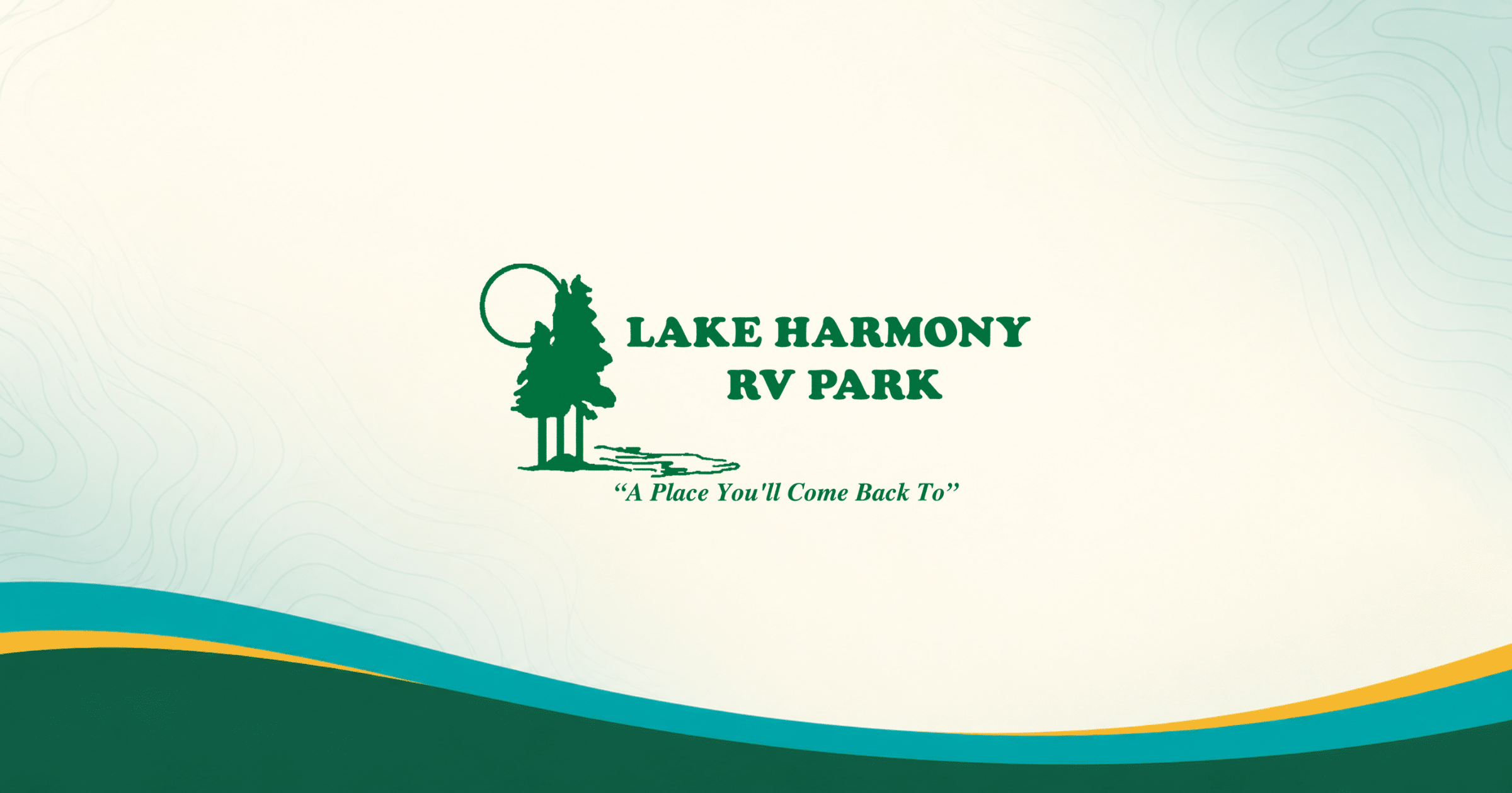 Lake Harmony RV Park at sunset in Perry, Georgia