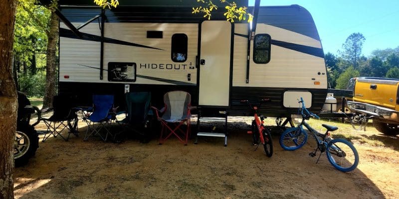 RV campsite at Jellystone Park Cochran