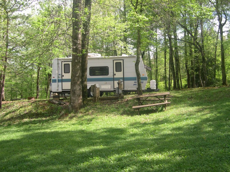 Campground photograph from Jenny's Creek