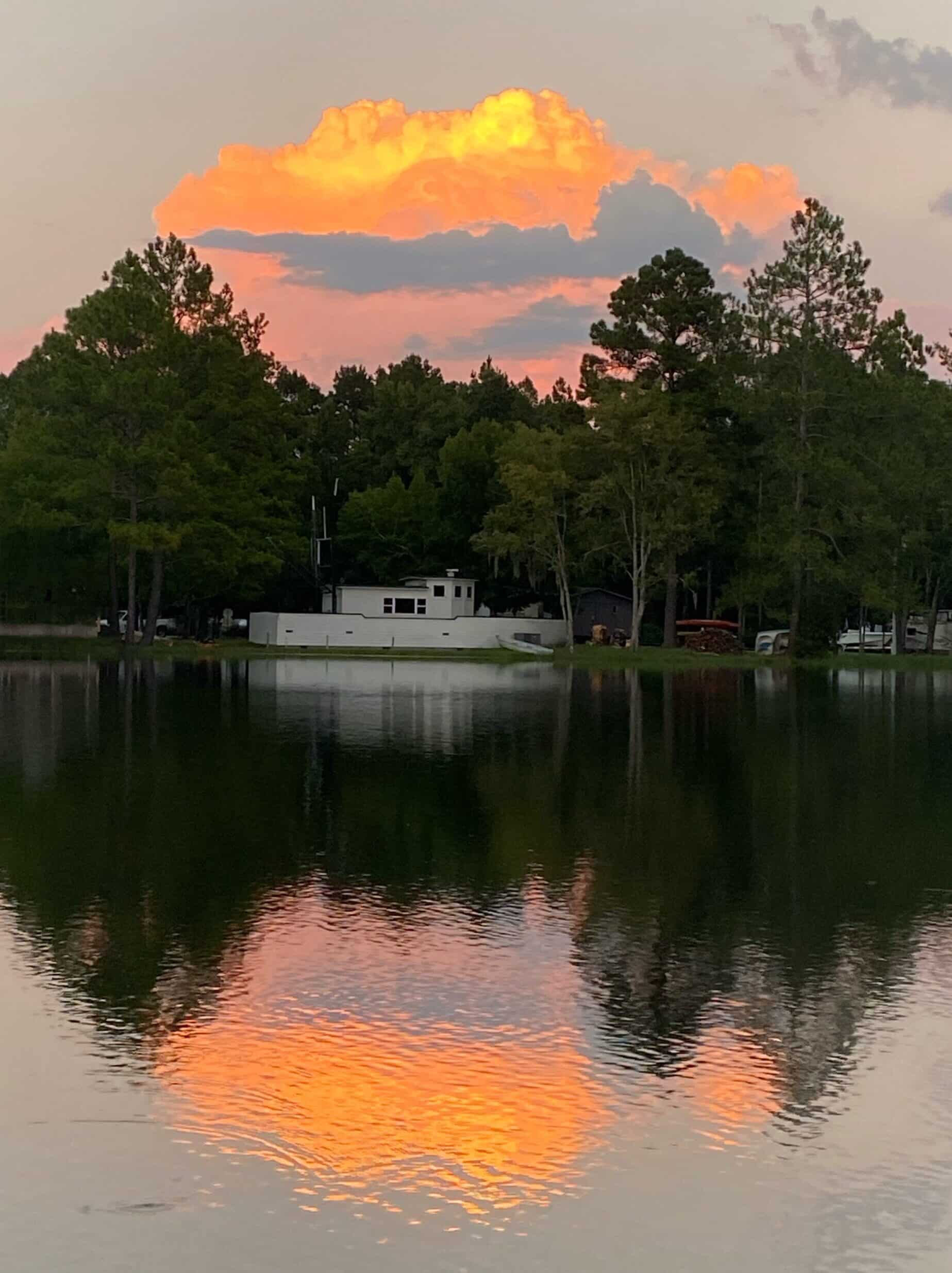 Lakeside RV site at Lake Harmony RV Park