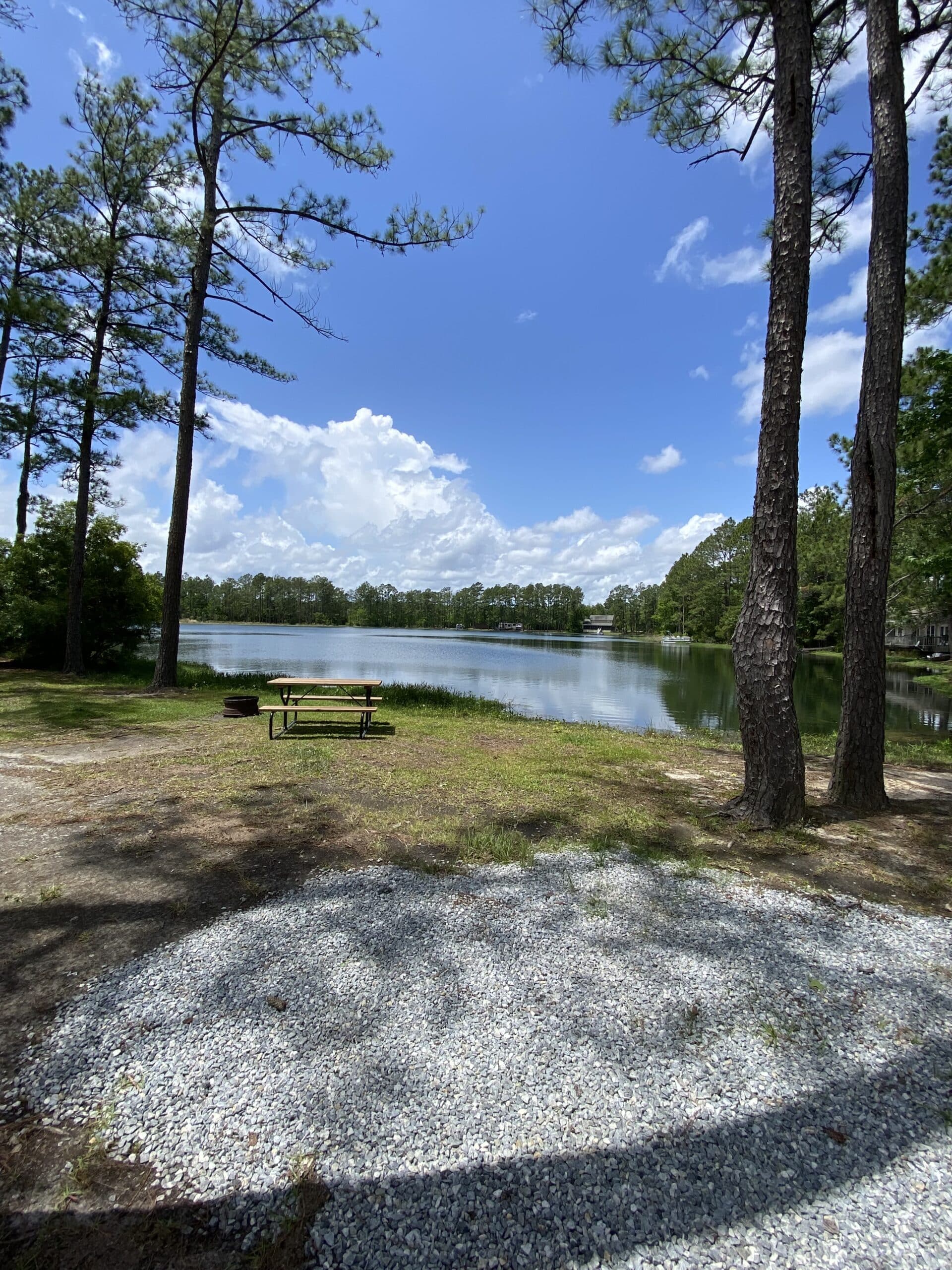 RV site at Lake Harmony RV Park