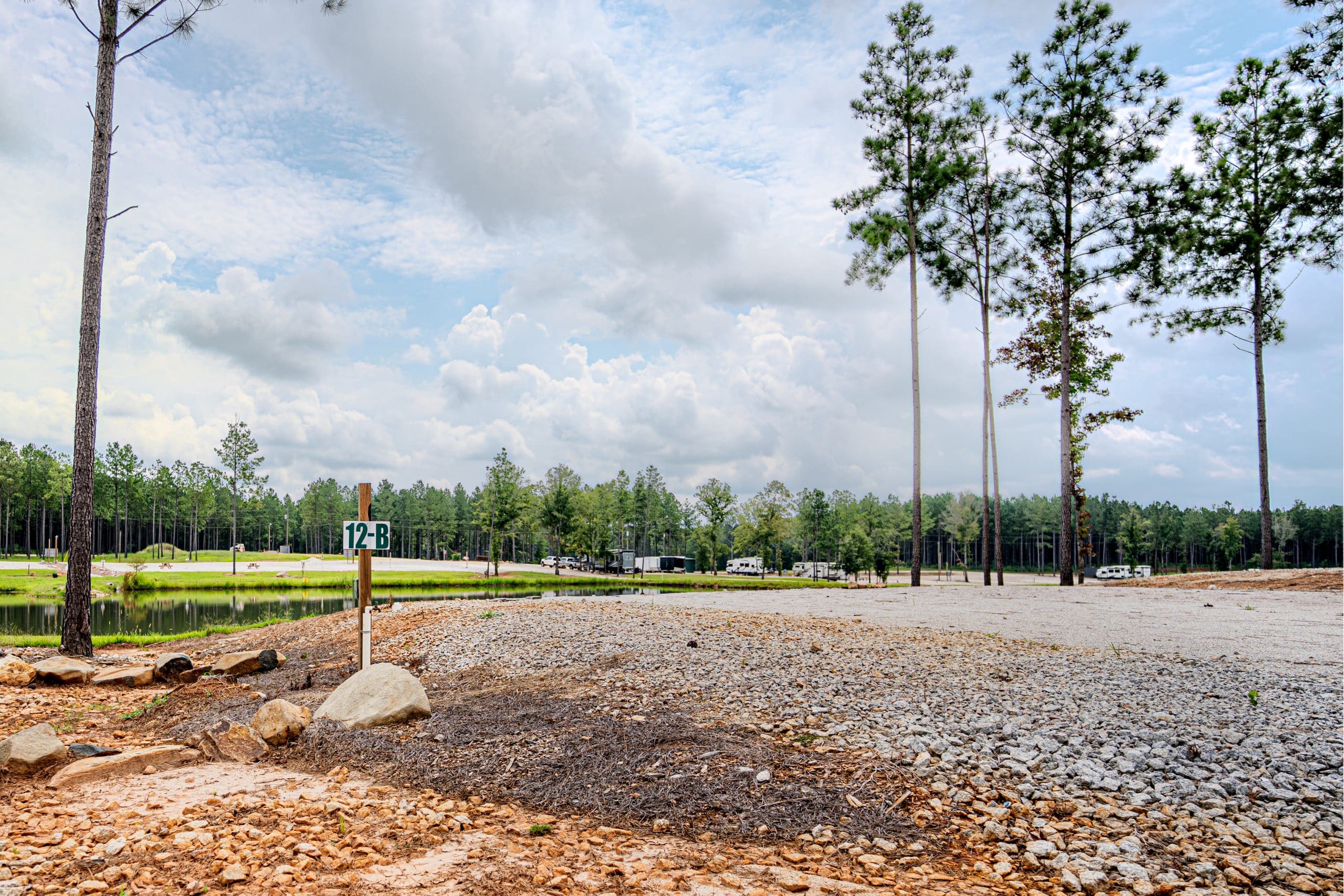 Spacious RV site at Little River RV Park at Durhamtown
