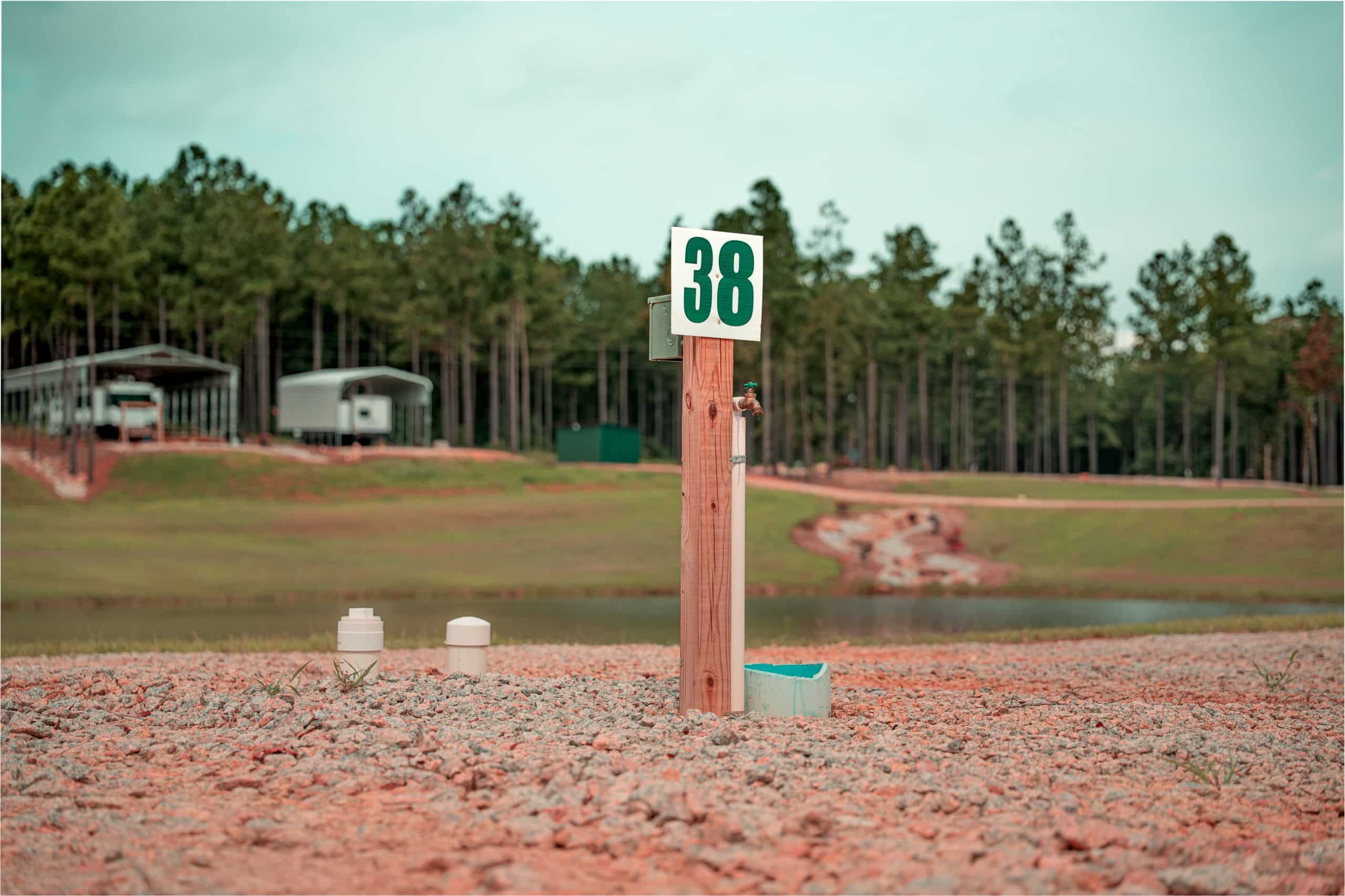 Full-hookup Site 38 at Little River RV Park at Durhamtown