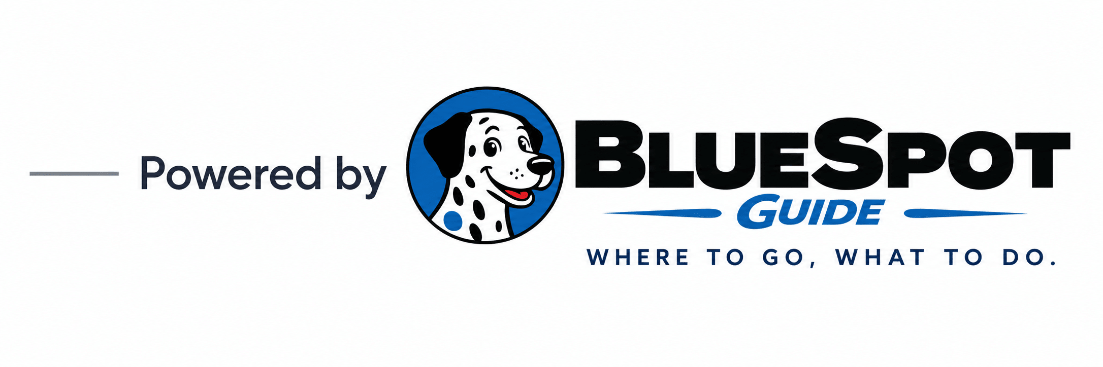 Powered by BlueSpot Guide logo