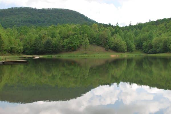 Lake photograph from the R-Ranch fishing and canoeing section