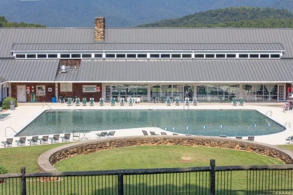 Swimming pool featured on the R-Ranch amenities page