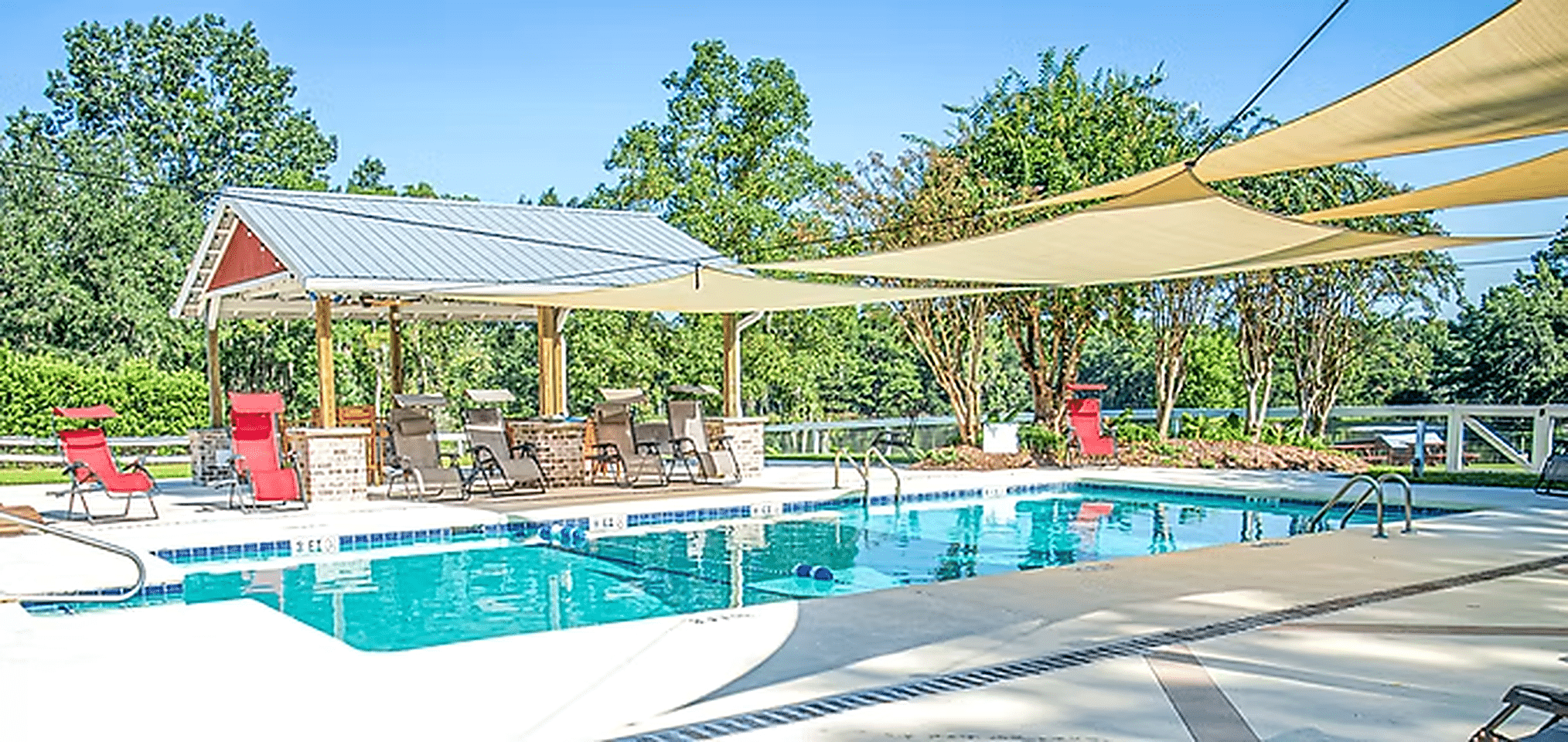 Saltwater swimming pool at Red Gate Farms RV Resort