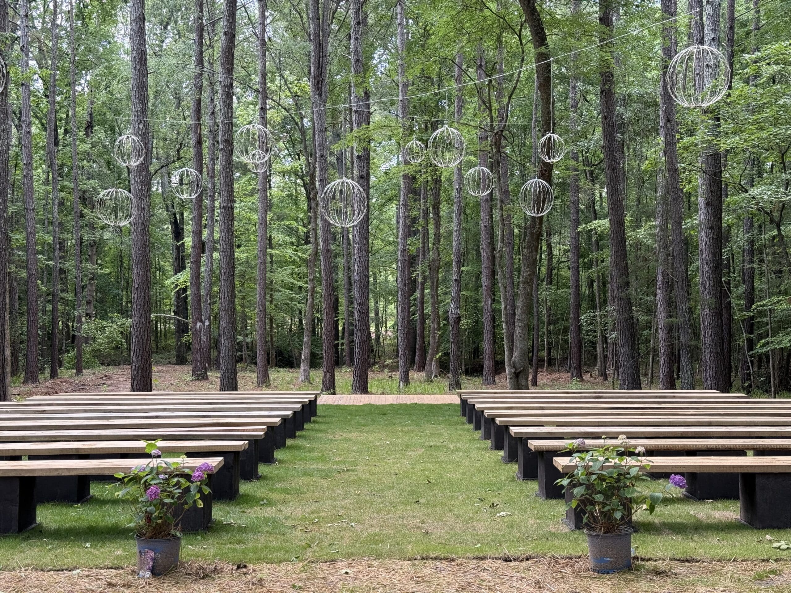 Outdoor stage at Skull Shoals Park