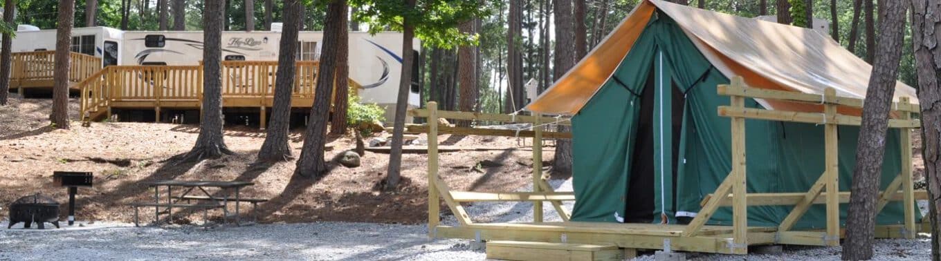 Safari Tent at Stone Mountain Park Campground