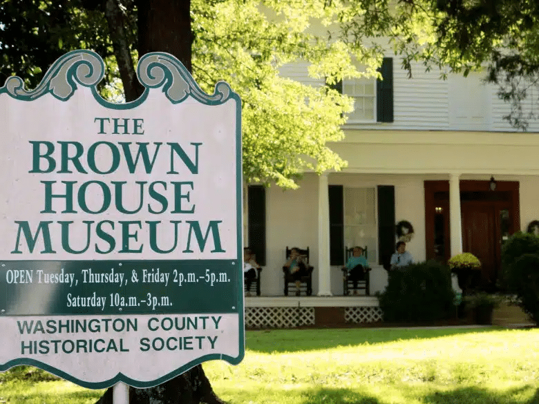 Brown House Museum in Sandersville near Sanwar RV Park & Resort