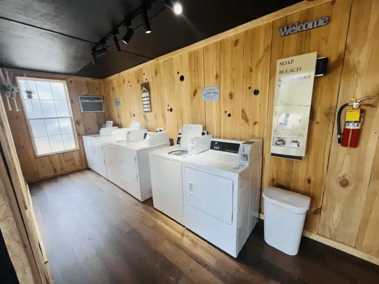 Laundry facilities at Scenic City RV Campground