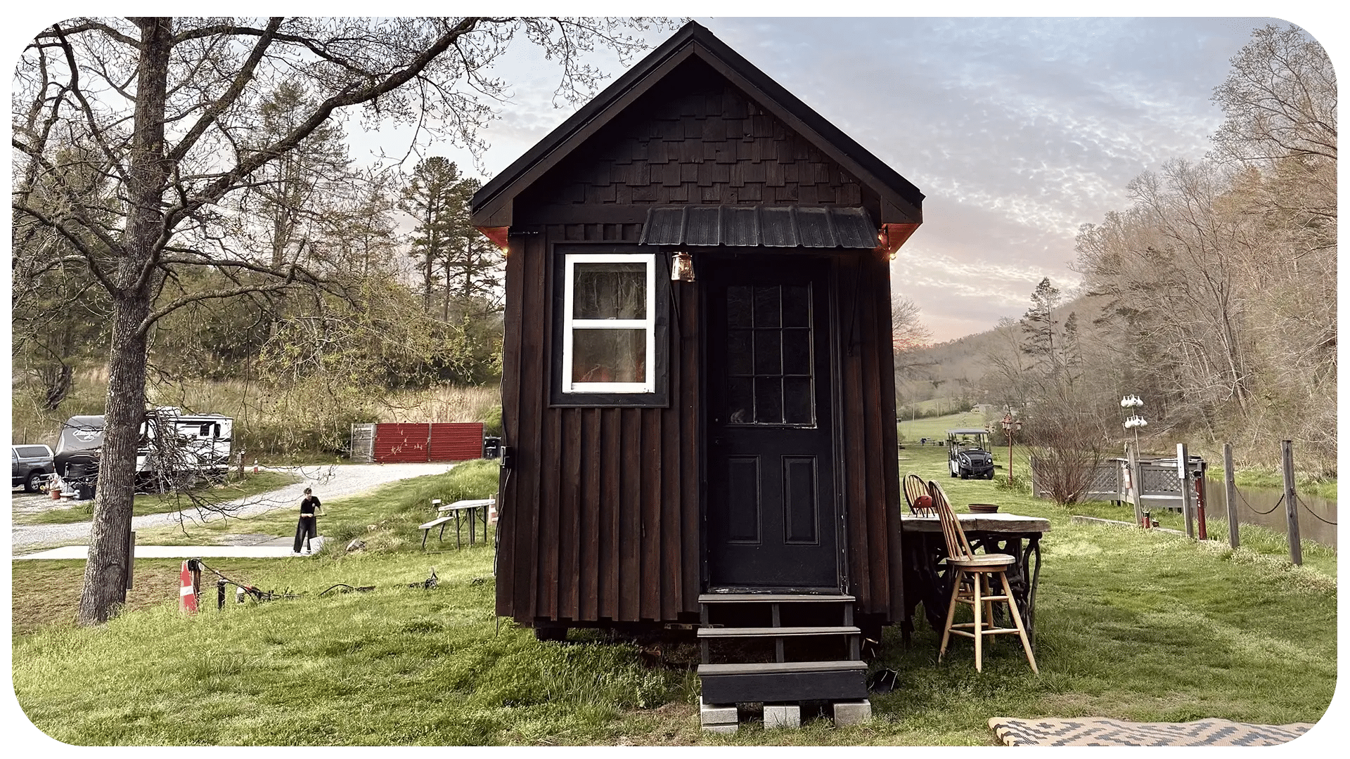 Tiny Home on the Hill at Skeenah Creek Campground & Mill