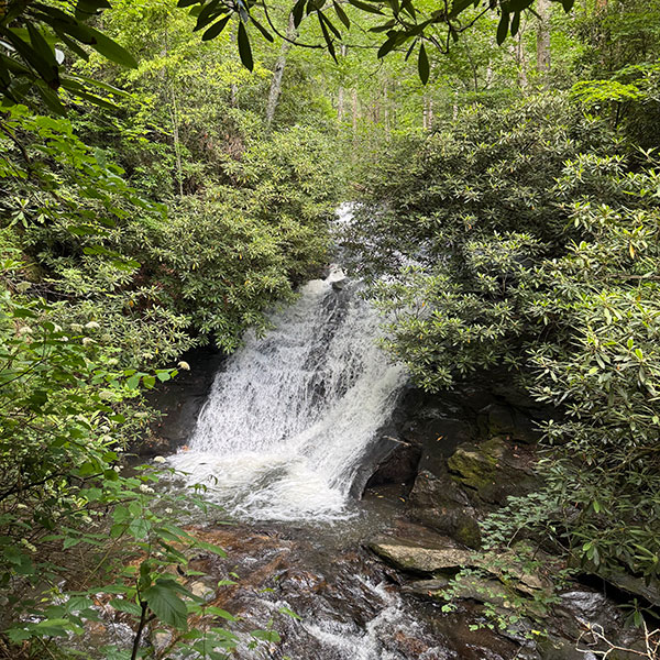 Sea Creek Falls at Skeenah Creek Campground & Mill