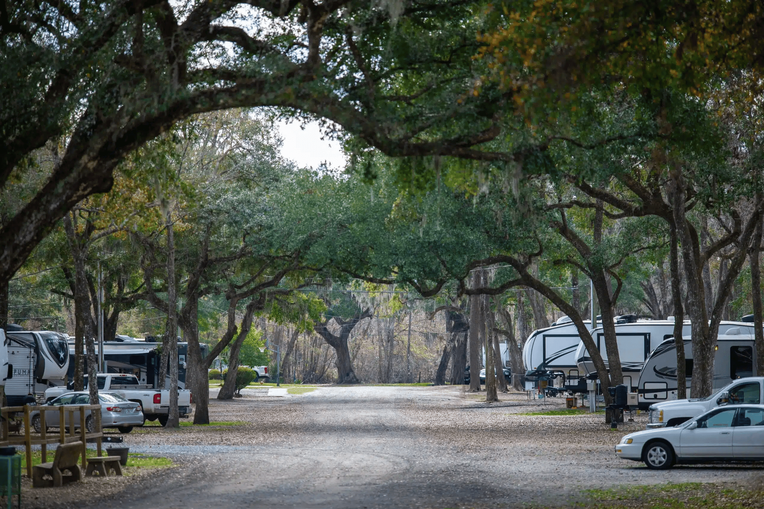 RV site at Spacious Skies Savannah Oaks