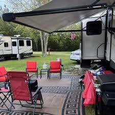 Primitive tent camping area at The Trolley Stop RV Park