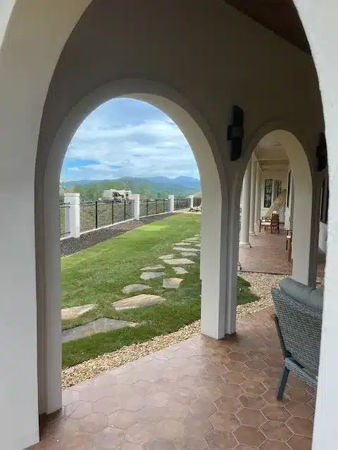 View from the clubhouse at Talking Rock Motorcoach RV Resort