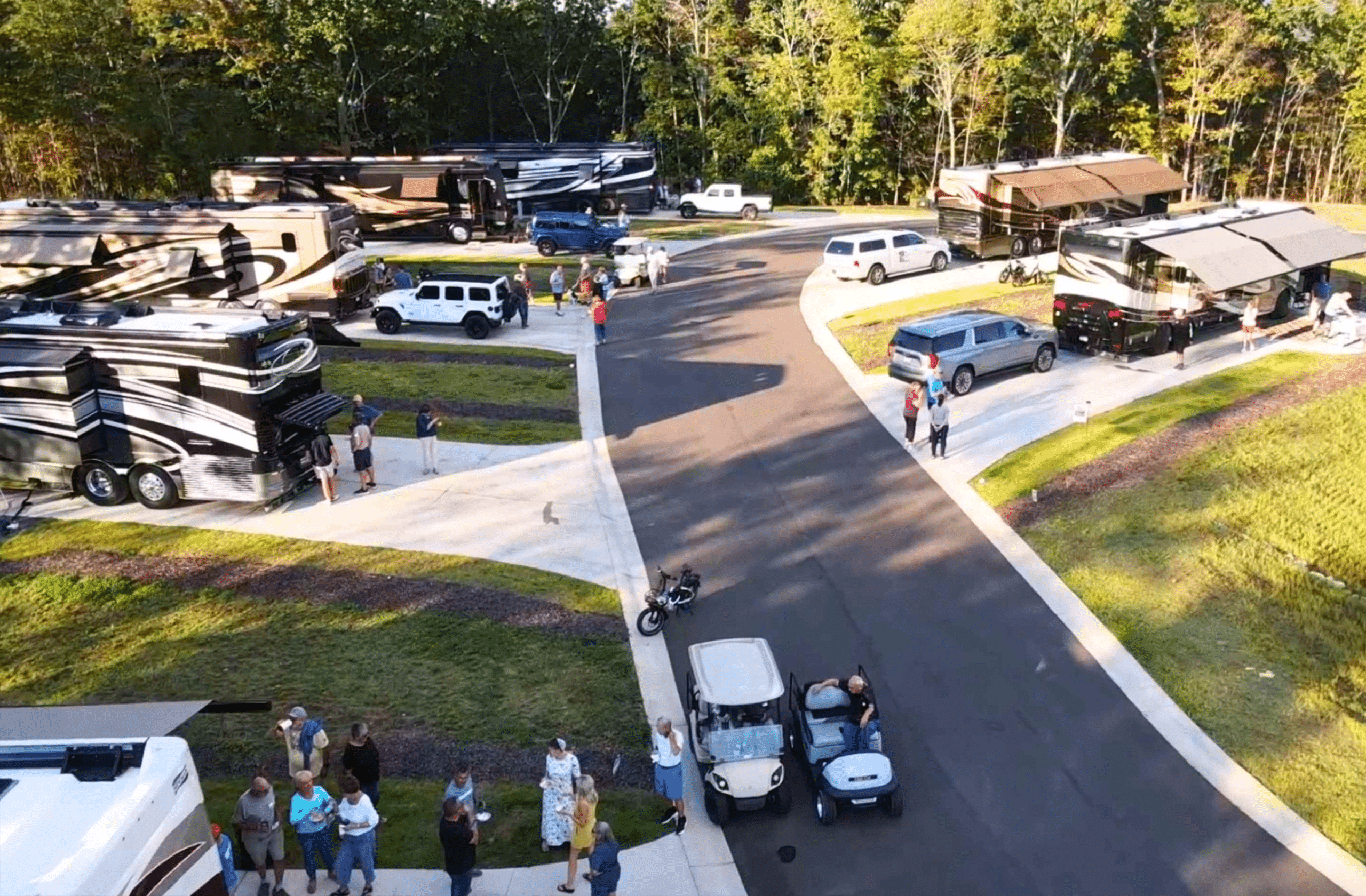 Second resort photograph from Talking Rock Motorcoach RV Resort's homepage gallery