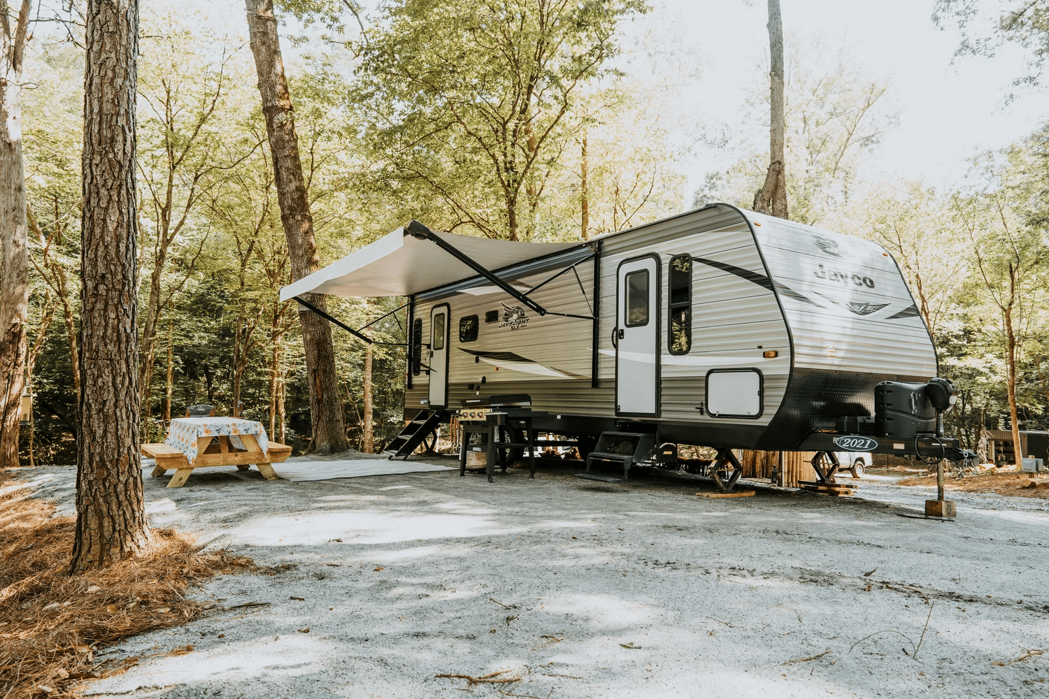RV campsite at Ted & Tracy's RV Campground