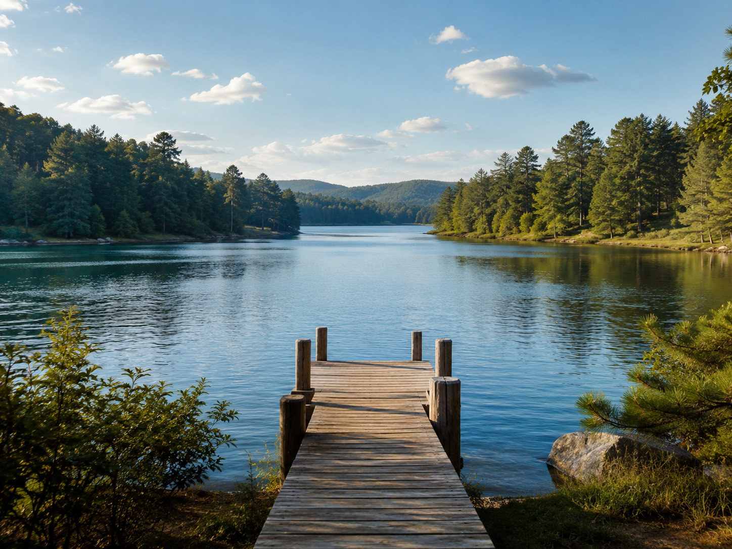 Waterfront campsite on a Georgia lake