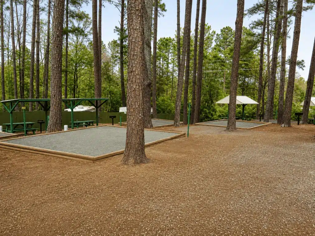 Camping area at Forsyth Station RV Resort
