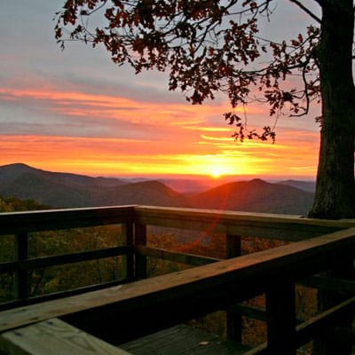 Photograph featured with Black Rock Mountain State Park in the resort's local-attractions guide